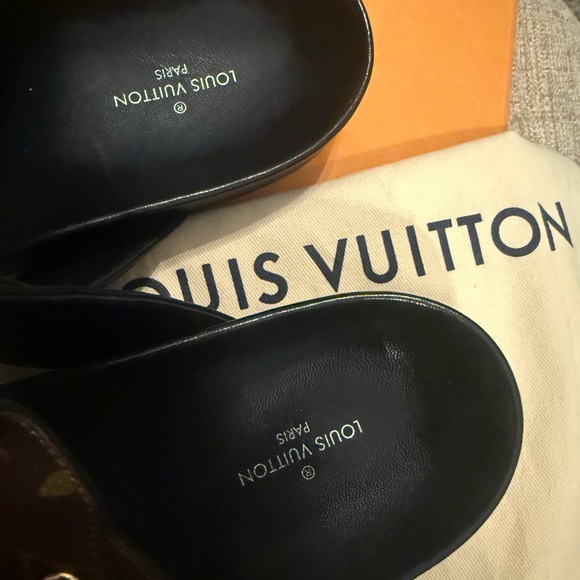Authentic Louis Vuitton BOM DIA sandals sz.39 like new!! With full set! - Picture 4 of 9